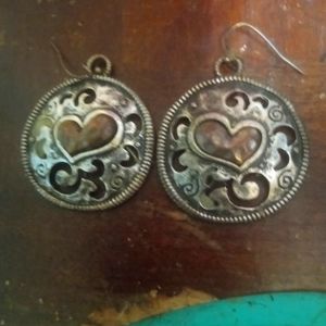 Silver Heart Pierced Earrings
